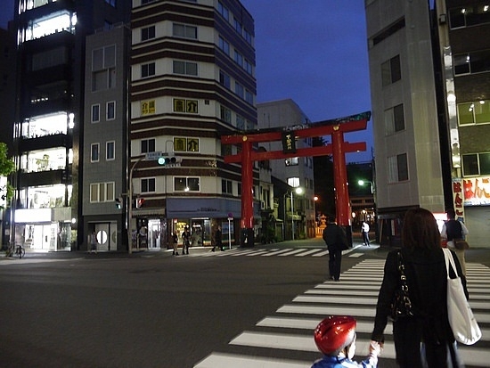 Дорога, ведущая к храму Синто в Токио.
