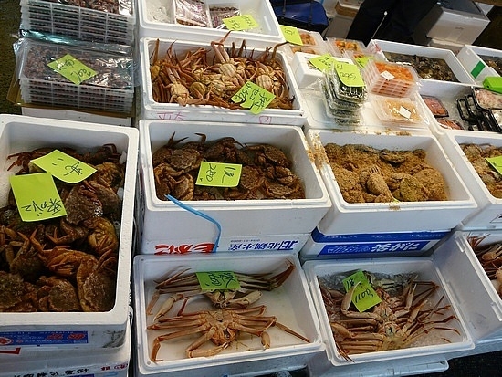 Различные букашки на рынке Цукидзи.